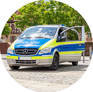 Mercedes Benz Kleinbus Transporter Polizei